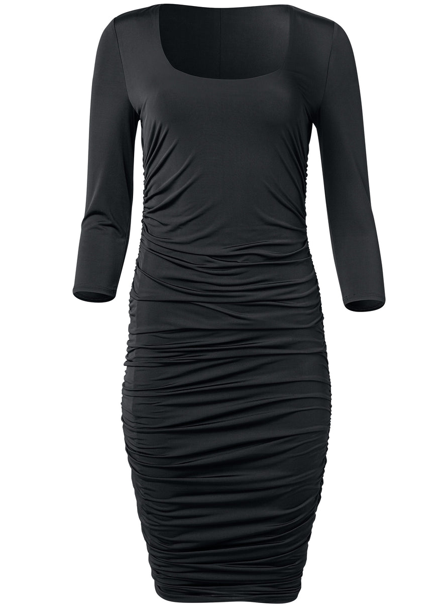 Robe midi Shape Embrace - Noir