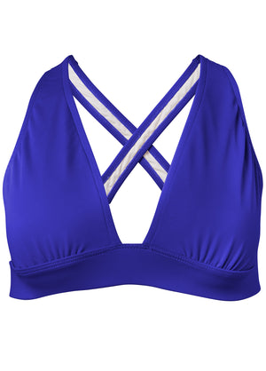 Sleek Cross Back Top - Cobalt Blue - thumbnail-3