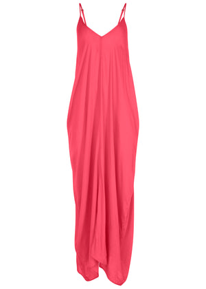 Boho Maxi Dress Cover-Up - Sunset Pink - thumbnail-3