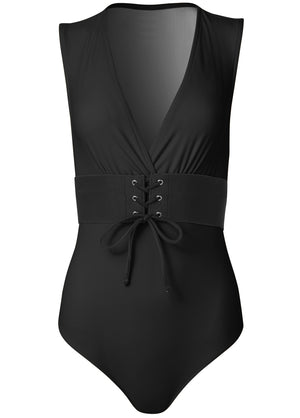 Belted one-piece - Black Beauty - thumbnail-5