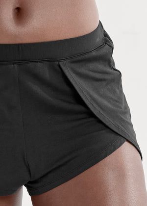 Flyaway sleep shorts - Black - thumbnail-4