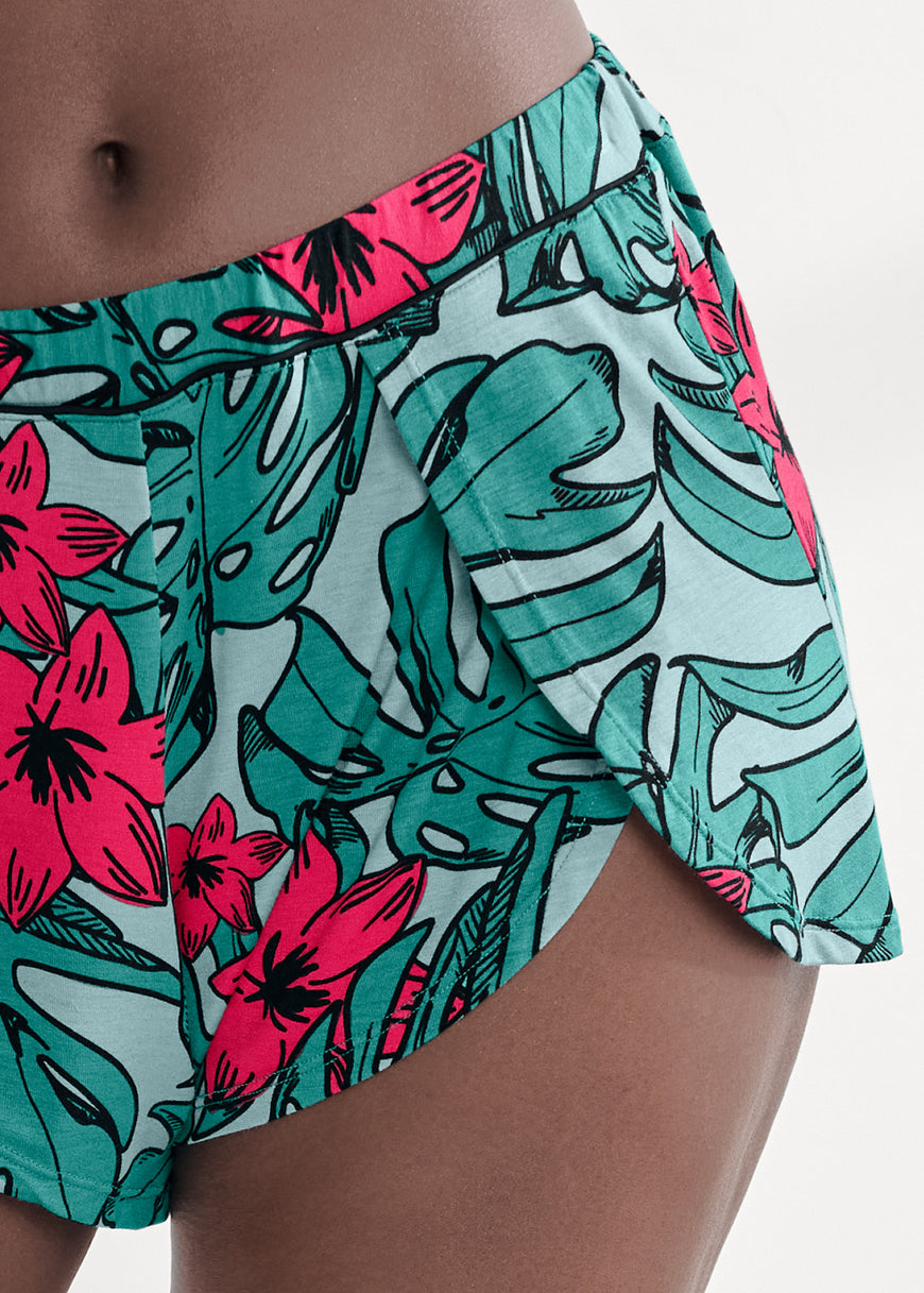 Flyaway Sleep Shorts - Tropical Getaway