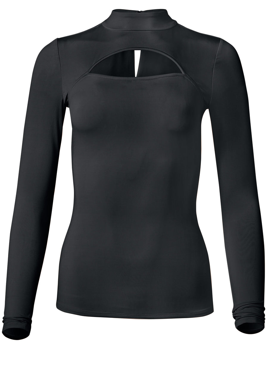 Shape Embrace Keyhole Top - Black