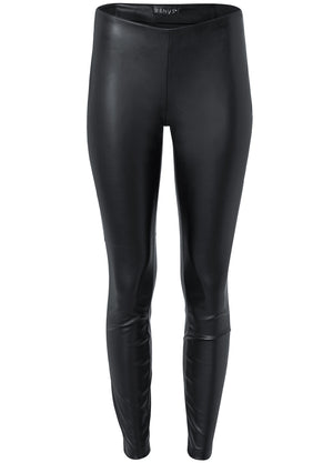 Faux-Leather Leggings - Black - thumbnail-6