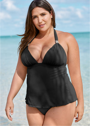 Goddess Full Tankini - Black Beauty - thumbnail-3