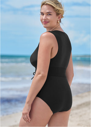 Belted one-piece - Black Beauty - thumbnail-8