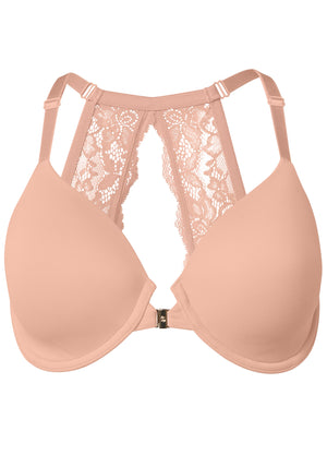 Front Close Lace Back Bra - Dolce' Delight - thumbnail-6