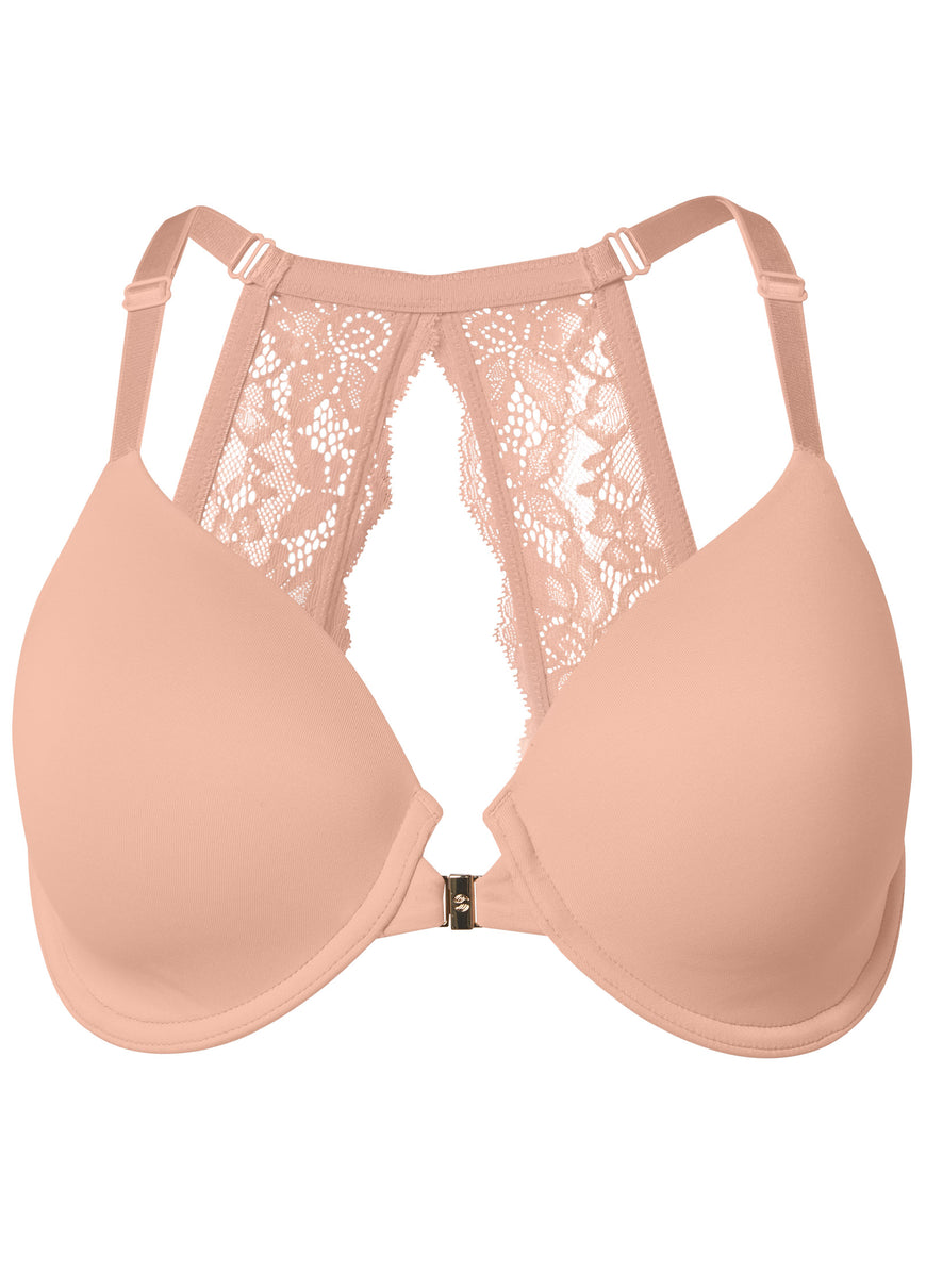 Front Close Lace Back Bra - Dolce' Delight