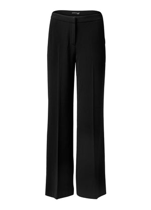 Pantalon large taille haute - Noir - thumbnail-7