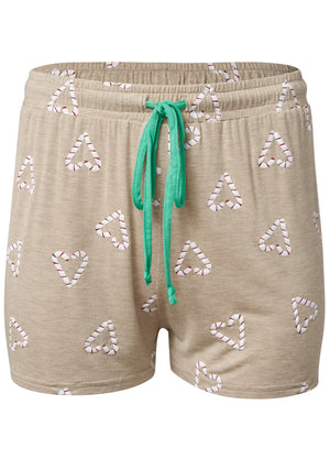 Pajama Shorts - Candy Canes - thumbnail-4