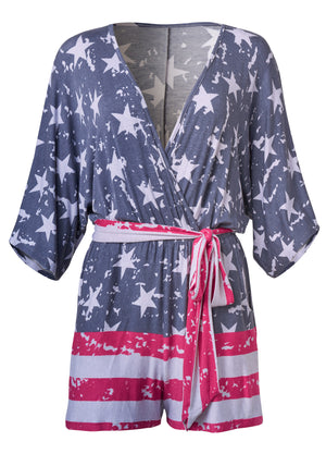 Americana romper  - Blue Multi - thumbnail-6