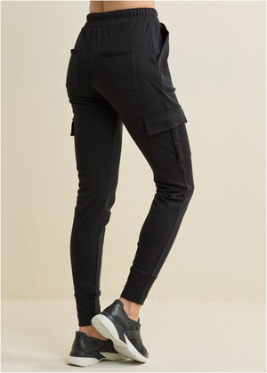 Pantalon de jogging cargo lounge - Noir - thumbnail-2