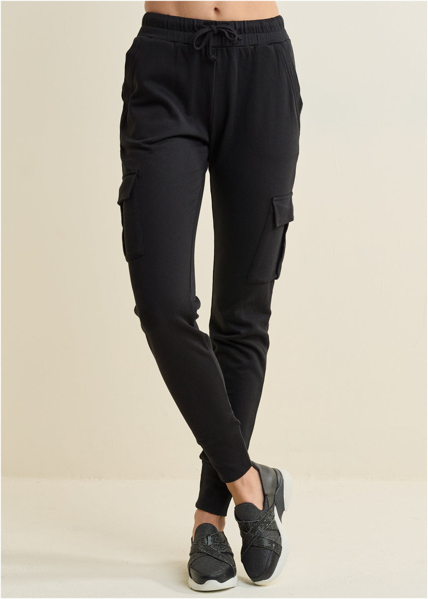 Cargo Lounge Joggers - Black