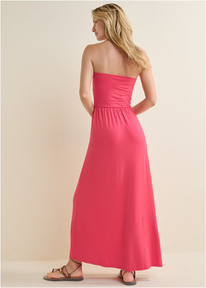 Convertible maxi dress - Red - thumbnail-2