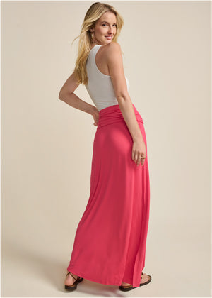 Convertible maxi dress - Red - thumbnail-7