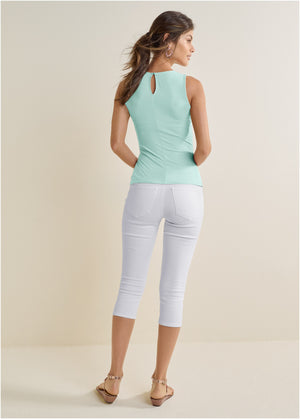 Twist Front Top - Mint - thumbnail-3