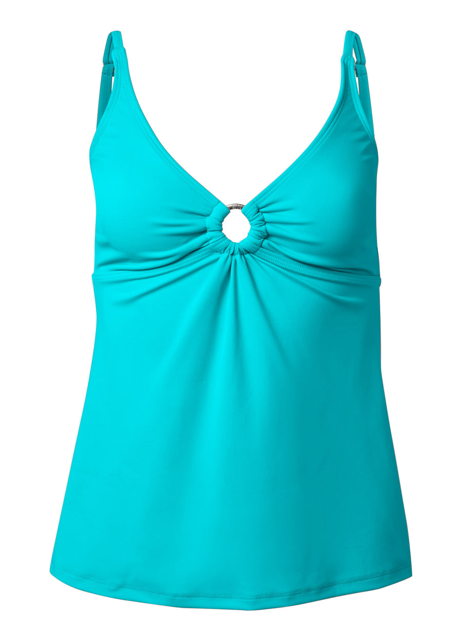 Haut tankini anneaux Willow - Aqua Reef