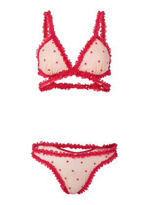 Soutien-gorge et culotte bordure volantée - Heart Multi - thumbnail-5