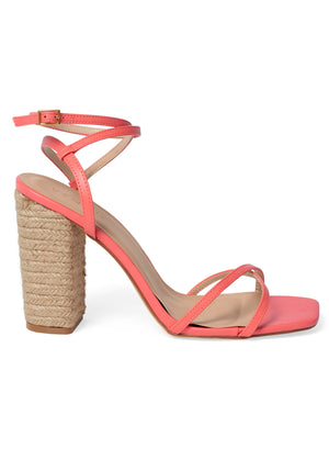 Lori Block Heel Sandals - Sugar Coral - thumbnail-2