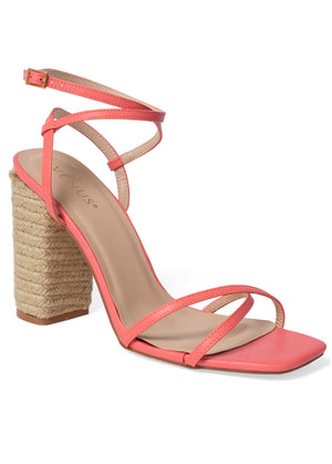 Lori Block Heel Sandals - Sugar Coral - thumbnail-1