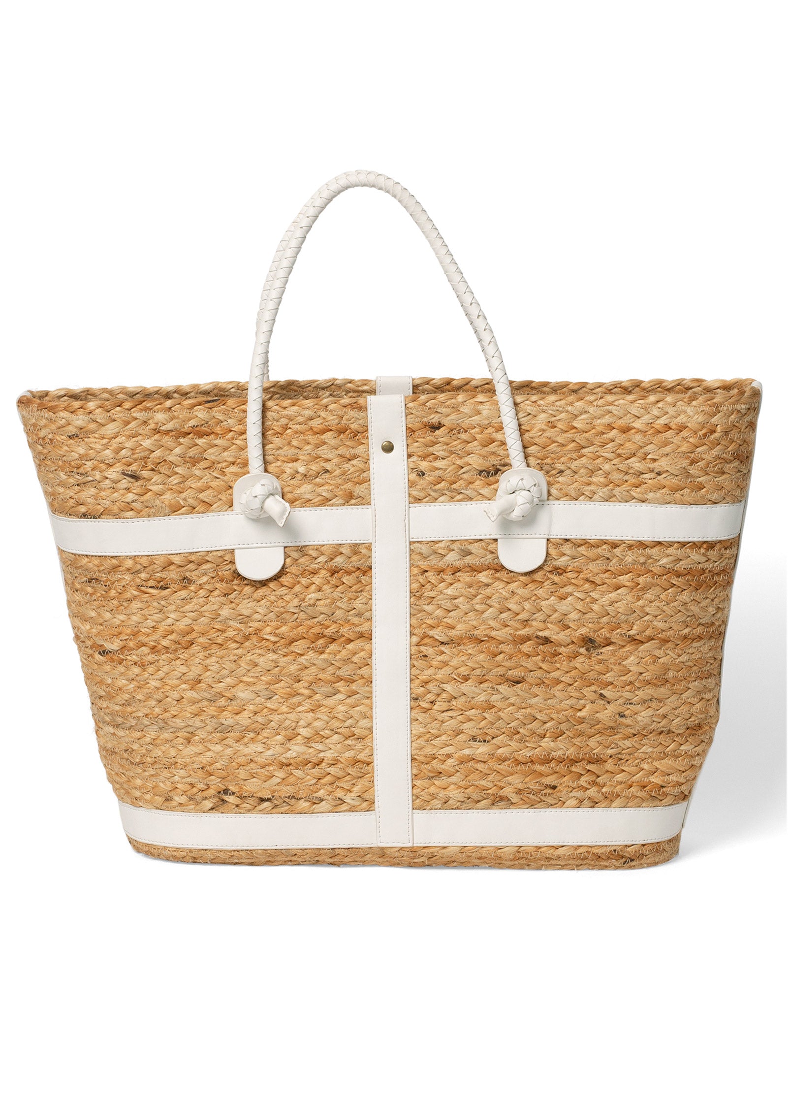 Braided straw bag  - Natural