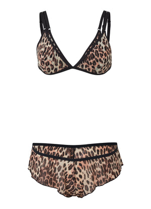 Double Strap 3Pc Set - Flirty Cheetah - thumbnail-5