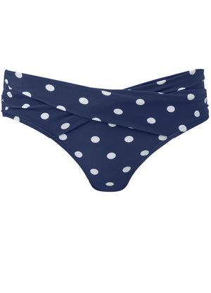 Criss-Cross Bikini Bottom - Sea Salt Dots - thumbnail-5