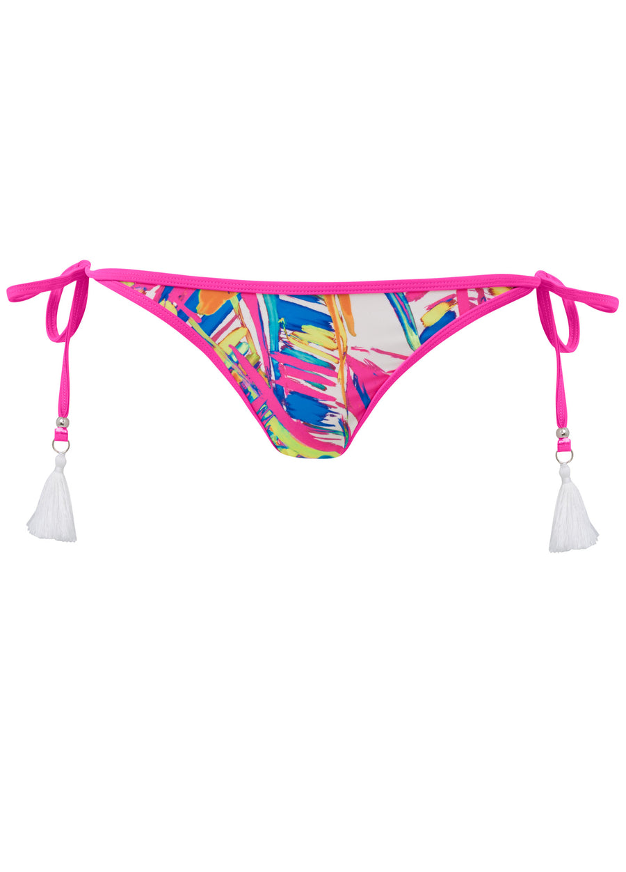 Tassel Tie-Side Bottom - Bright Palm