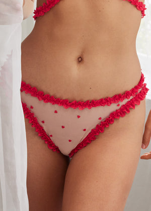 Soutien-gorge et culotte bordure volantée - Heart Multi - thumbnail-6