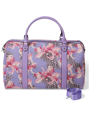 Weekender duffle bag - Purple Multi - thumbnail-1