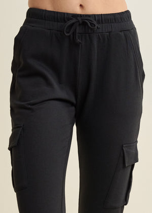 Pantalon de jogging cargo lounge - Noir - thumbnail-4