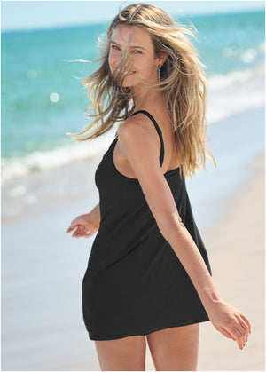 Ring Swim Dress - Black Beauty - thumbnail-2