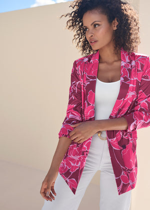 Blazer croisé - Rose Multi - thumbnail-1