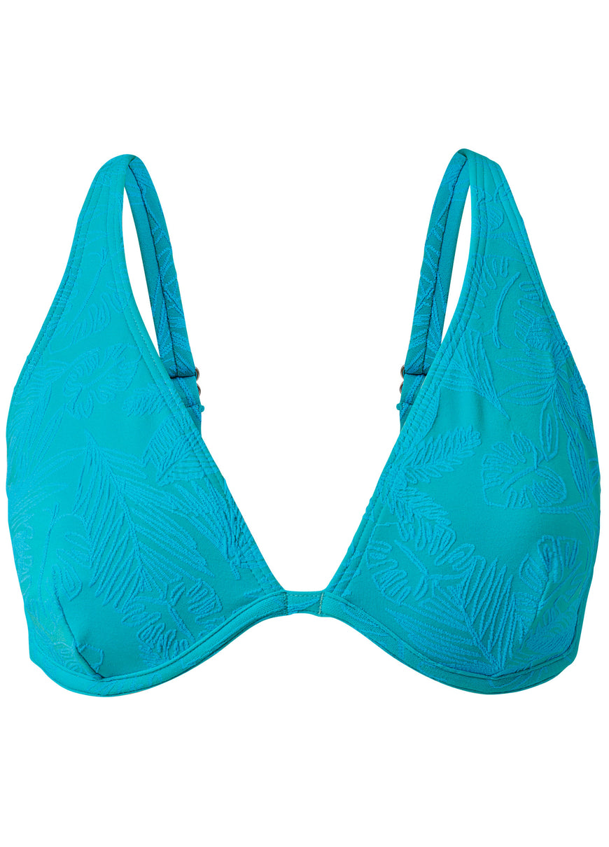 Texture Underwire Top - Tropic Palm