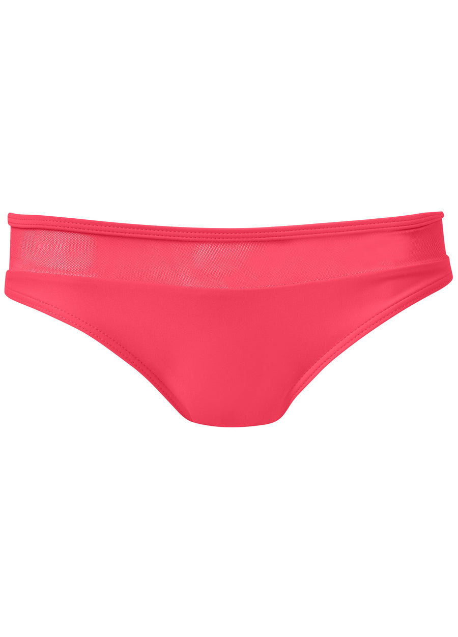 Mesh Band Low-Rise Bottom - Sunset Pink