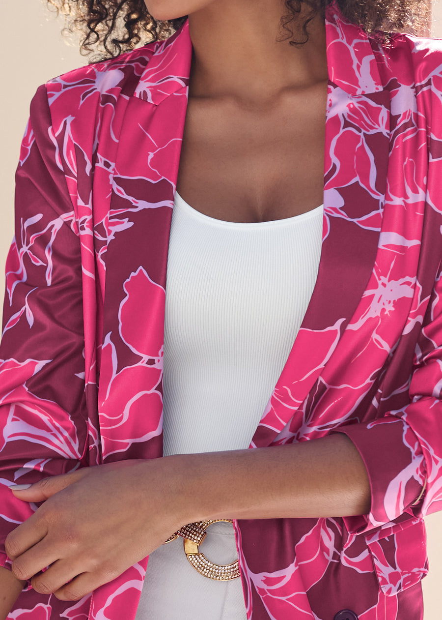 Blazer croisé - Rose Multi