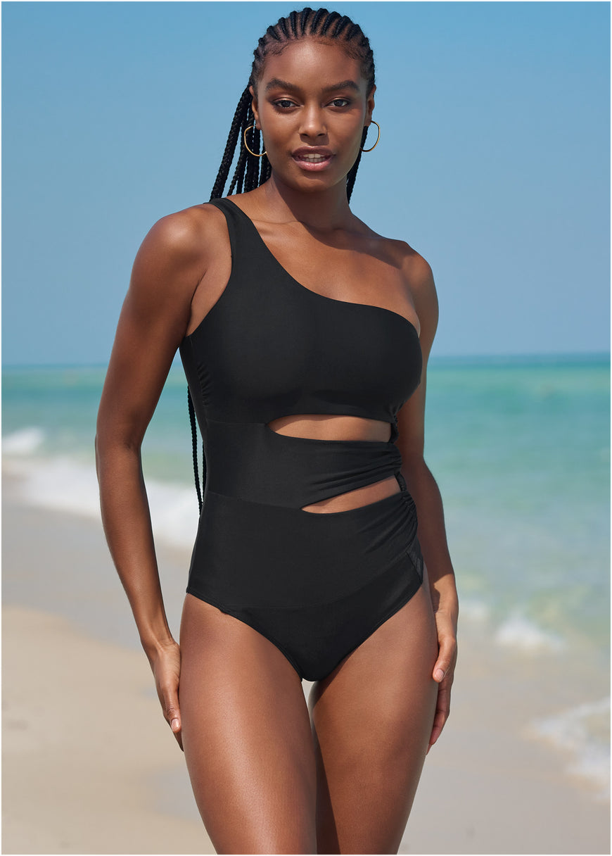 The Audrey One-Piece - Black Beauty