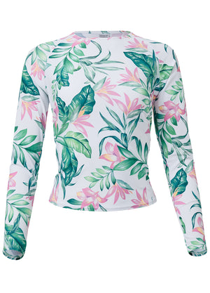 Relaxed Fit Rash Guard - Tropical Garden - thumbnail-3