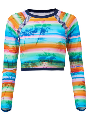 Long Sleeve Rash Guard - Digital Sunset - thumbnail-3