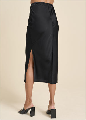 Slip Skirt - Black - thumbnail-3