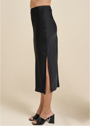 Slip Skirt - Black - thumbnail-4