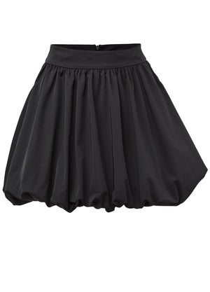 Taffeta Bubble Skirt  - Black - thumbnail-7