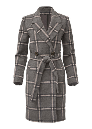 Caroline Coat - Grey Multi - thumbnail-5