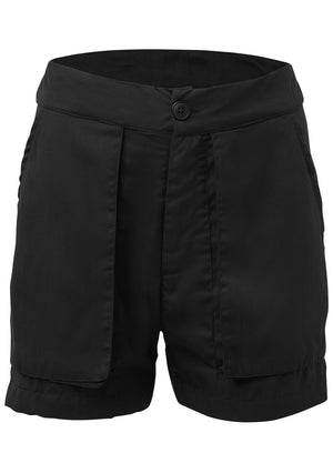 High-Waist Walking Shorts - Black - thumbnail-7