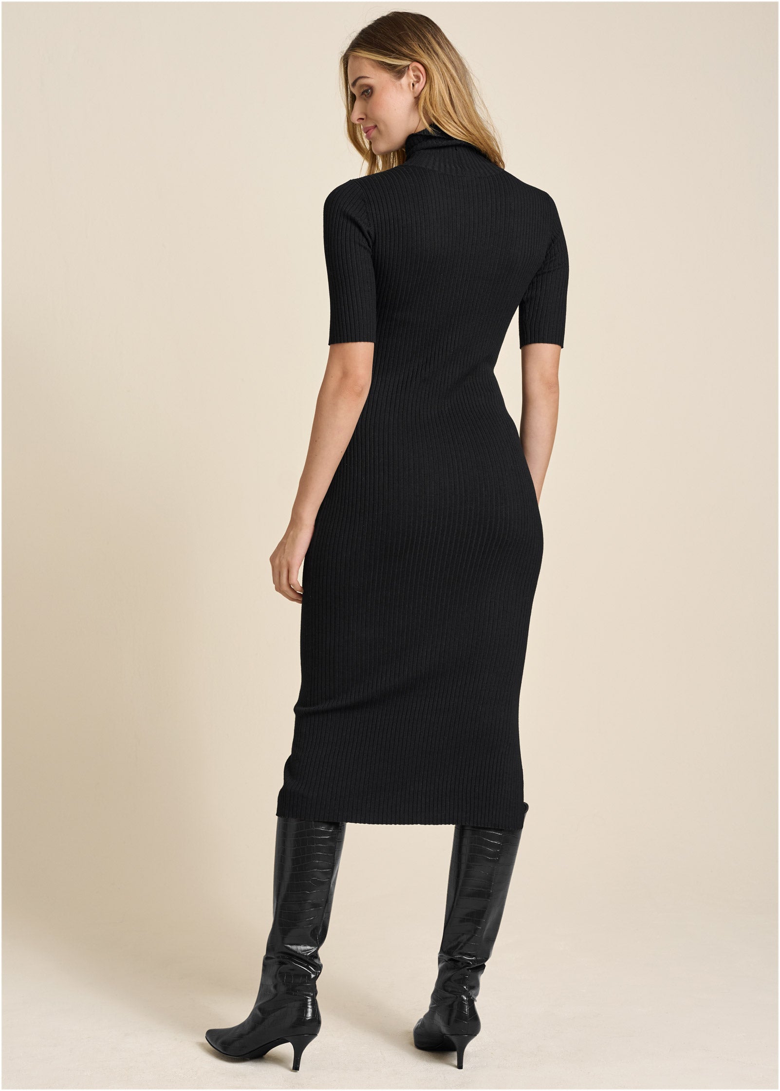 Venus black sweater fashion dress