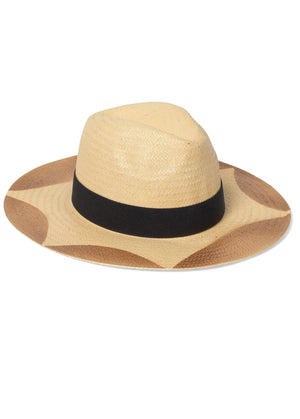 Wide brim straw hat - Natural Multi - thumbnail-1