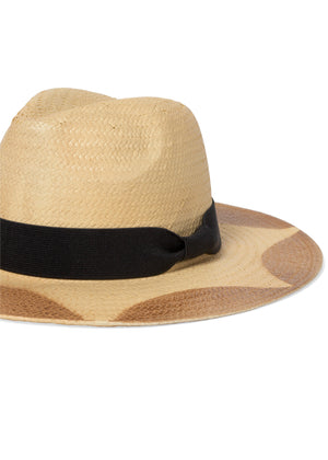 Wide brim straw hat - Natural Multi - thumbnail-2