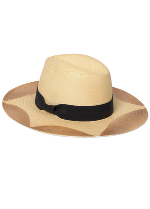 Wide Brim Straw Hat - Natural Multi - thumbnail-5