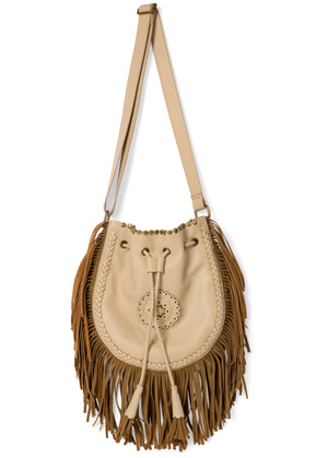 Fringe Crossbody Bag - Natural Multi - thumbnail-1