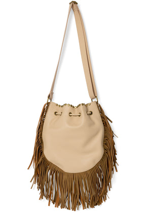 Fringe Crossbody Bag - Natural Multi - thumbnail-2